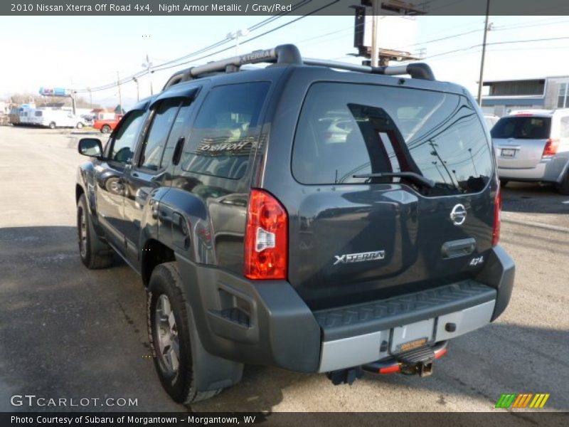 Night Armor Metallic / Gray/Red 2010 Nissan Xterra Off Road 4x4