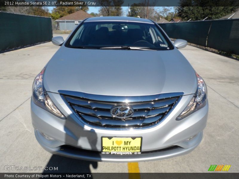 Radiant Silver / Gray 2012 Hyundai Sonata SE 2.0T