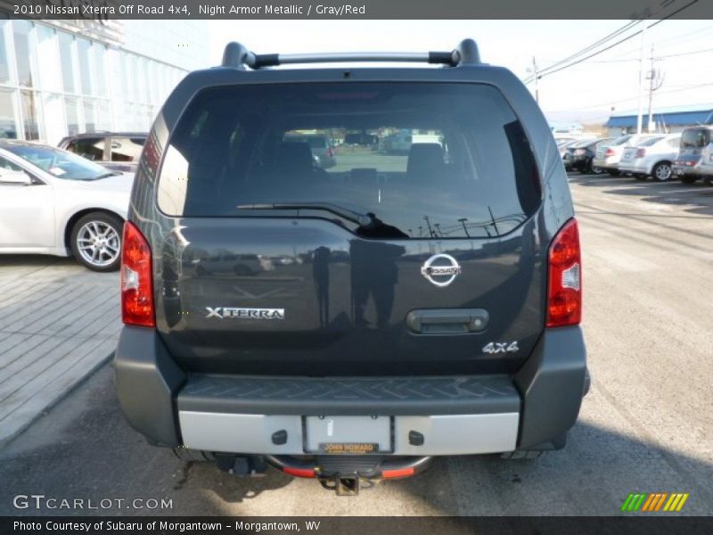 Night Armor Metallic / Gray/Red 2010 Nissan Xterra Off Road 4x4