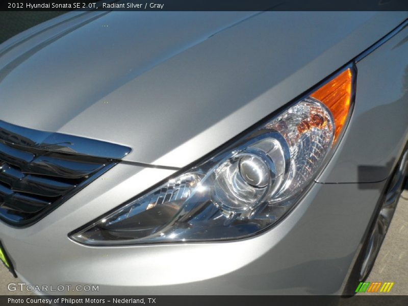 Radiant Silver / Gray 2012 Hyundai Sonata SE 2.0T