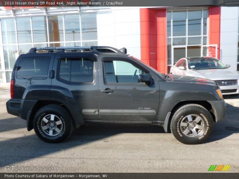Night Armor Metallic / Gray/Red 2010 Nissan Xterra Off Road 4x4