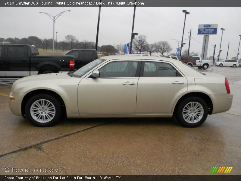 White Gold Pearlcoat / Dark Khaki/Light Graystone 2010 Chrysler 300 Touring