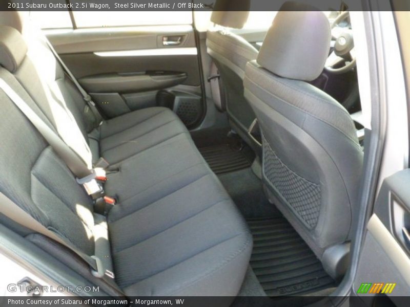 Steel Silver Metallic / Off Black 2011 Subaru Outback 2.5i Wagon
