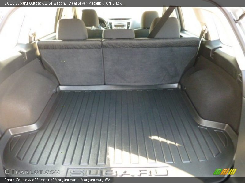 Steel Silver Metallic / Off Black 2011 Subaru Outback 2.5i Wagon