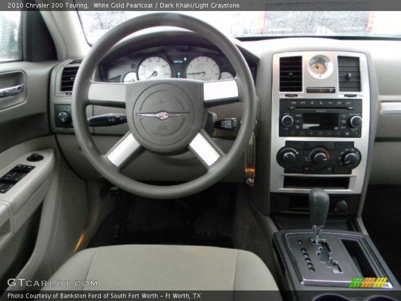 White Gold Pearlcoat / Dark Khaki/Light Graystone 2010 Chrysler 300 Touring