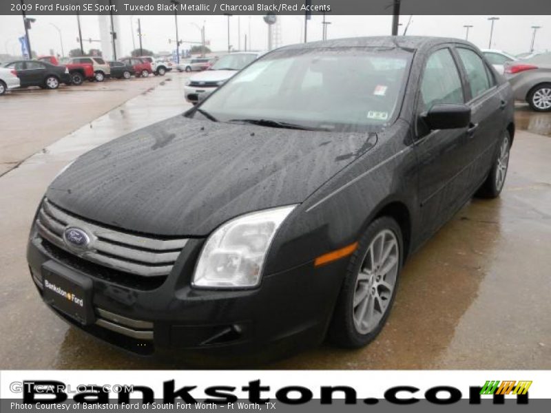 Tuxedo Black Metallic / Charcoal Black/Red Accents 2009 Ford Fusion SE Sport