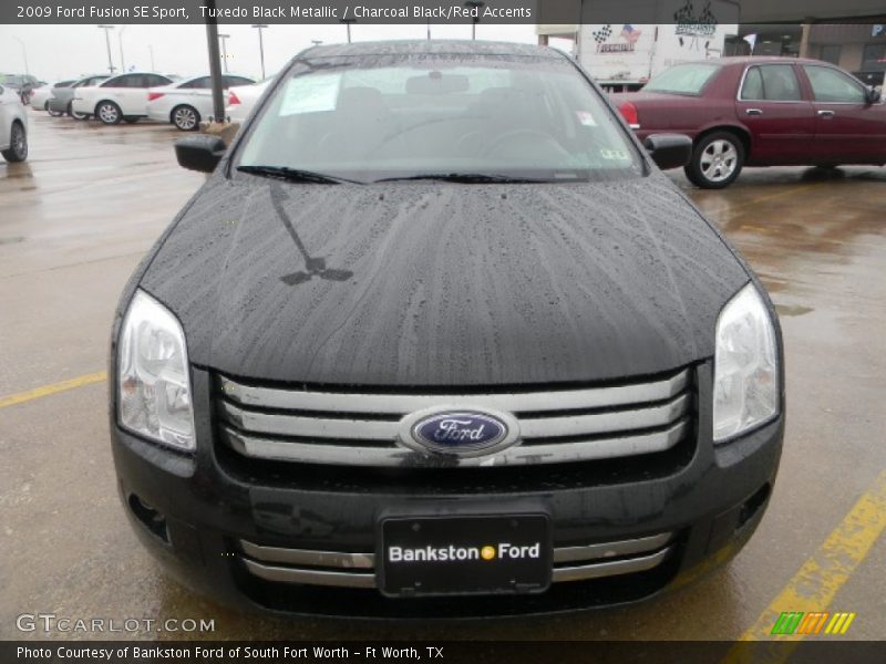 Tuxedo Black Metallic / Charcoal Black/Red Accents 2009 Ford Fusion SE Sport