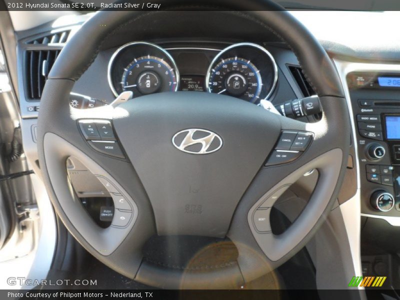 Radiant Silver / Gray 2012 Hyundai Sonata SE 2.0T