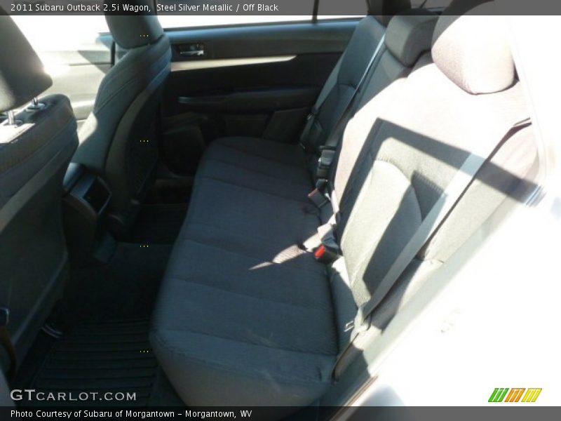Steel Silver Metallic / Off Black 2011 Subaru Outback 2.5i Wagon
