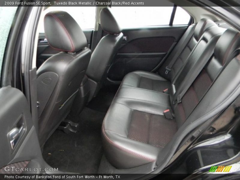  2009 Fusion SE Sport Charcoal Black/Red Accents Interior