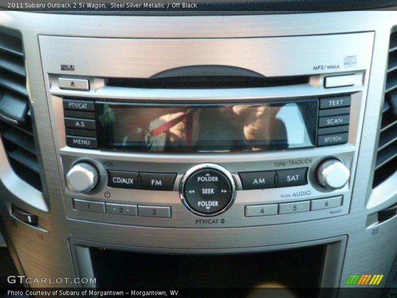 Steel Silver Metallic / Off Black 2011 Subaru Outback 2.5i Wagon