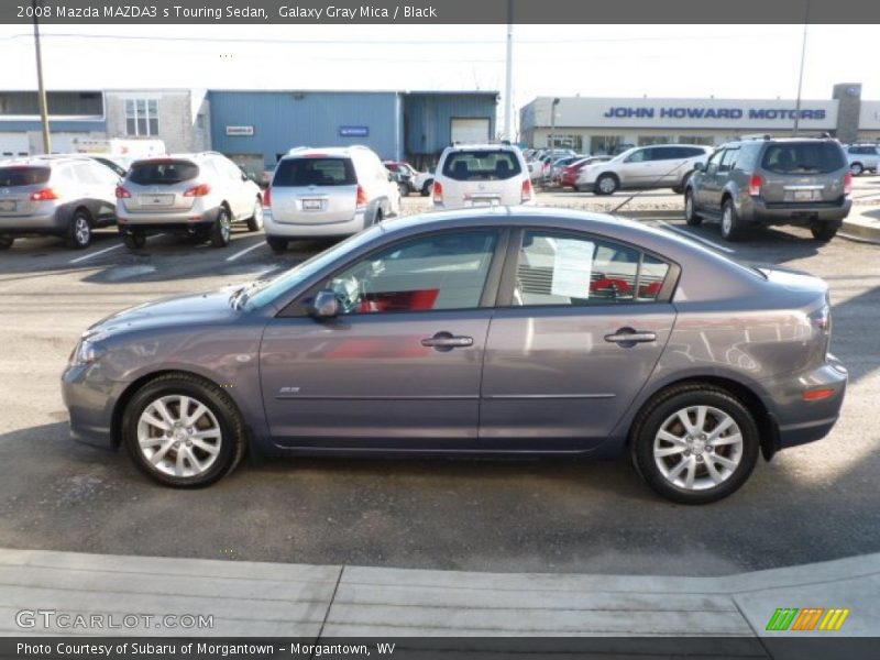Galaxy Gray Mica / Black 2008 Mazda MAZDA3 s Touring Sedan
