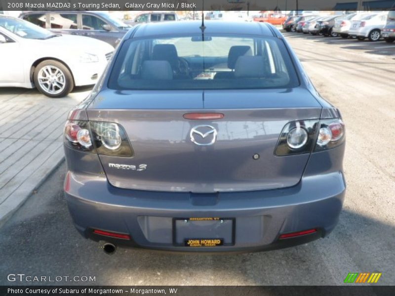 Galaxy Gray Mica / Black 2008 Mazda MAZDA3 s Touring Sedan