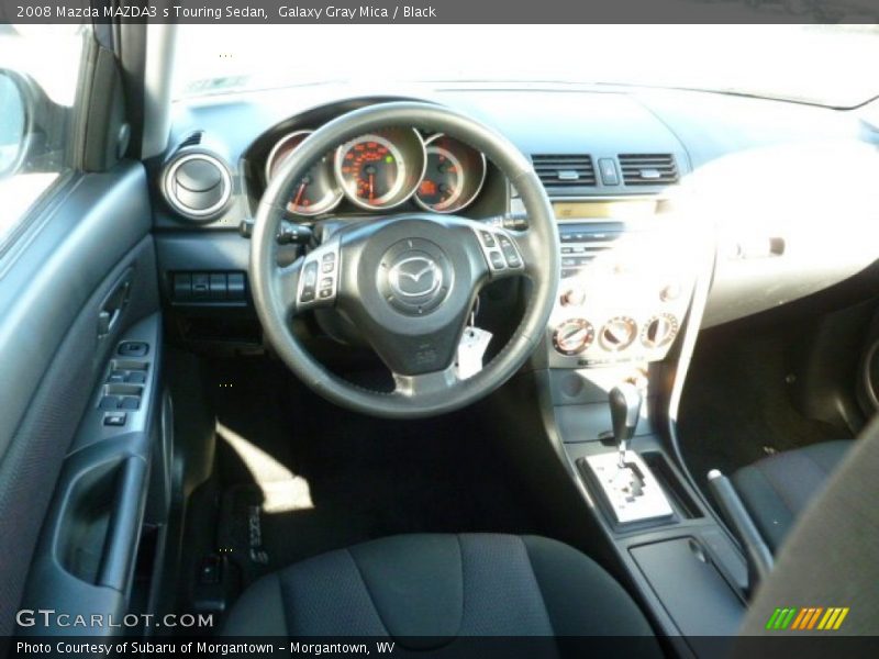 Galaxy Gray Mica / Black 2008 Mazda MAZDA3 s Touring Sedan