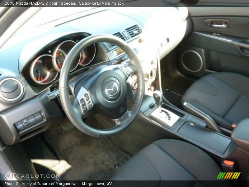 Galaxy Gray Mica / Black 2008 Mazda MAZDA3 s Touring Sedan