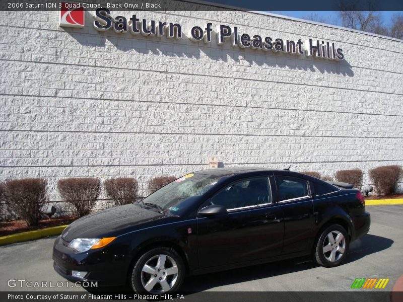 Black Onyx / Black 2006 Saturn ION 3 Quad Coupe