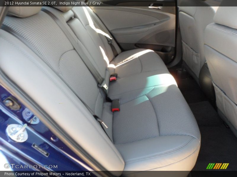 Indigo Night Blue / Gray 2012 Hyundai Sonata SE 2.0T