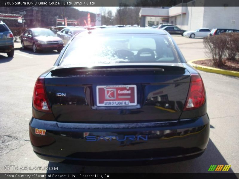 Black Onyx / Black 2006 Saturn ION 3 Quad Coupe