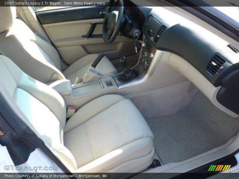 Satin White Pearl / Ivory 2007 Subaru Legacy 2.5i Wagon