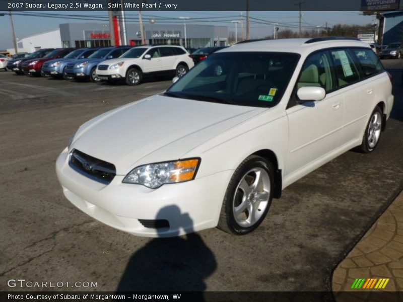 Satin White Pearl / Ivory 2007 Subaru Legacy 2.5i Wagon