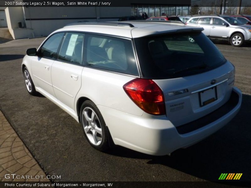 Satin White Pearl / Ivory 2007 Subaru Legacy 2.5i Wagon