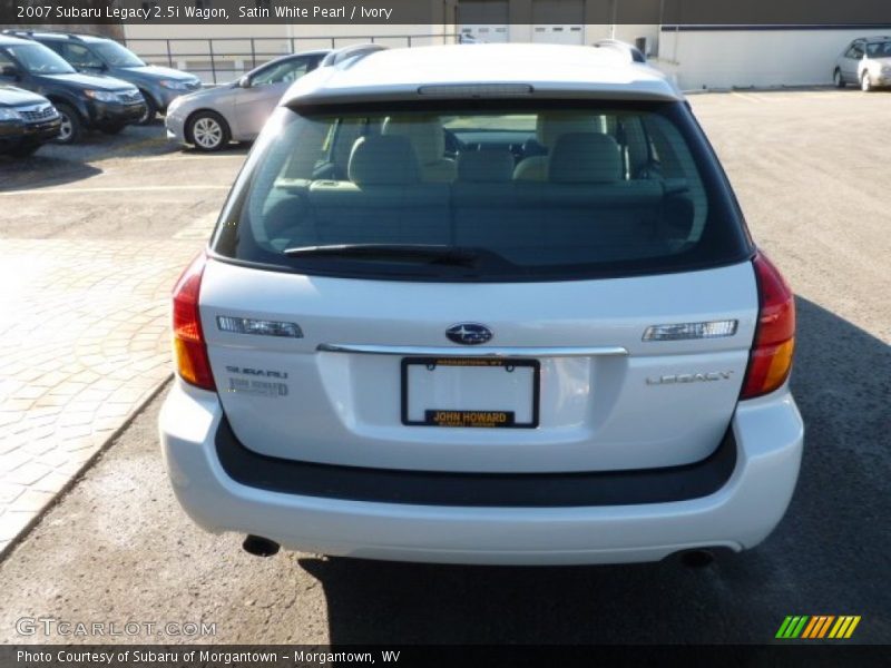 Satin White Pearl / Ivory 2007 Subaru Legacy 2.5i Wagon