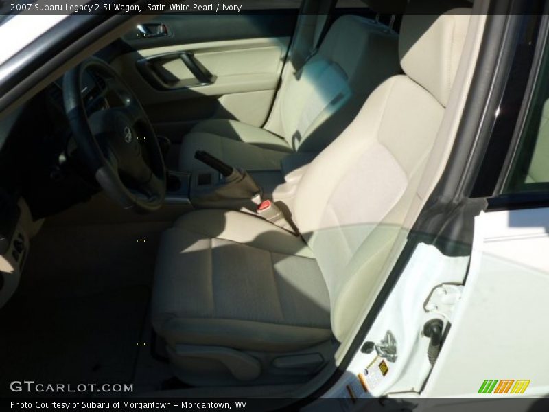 Satin White Pearl / Ivory 2007 Subaru Legacy 2.5i Wagon