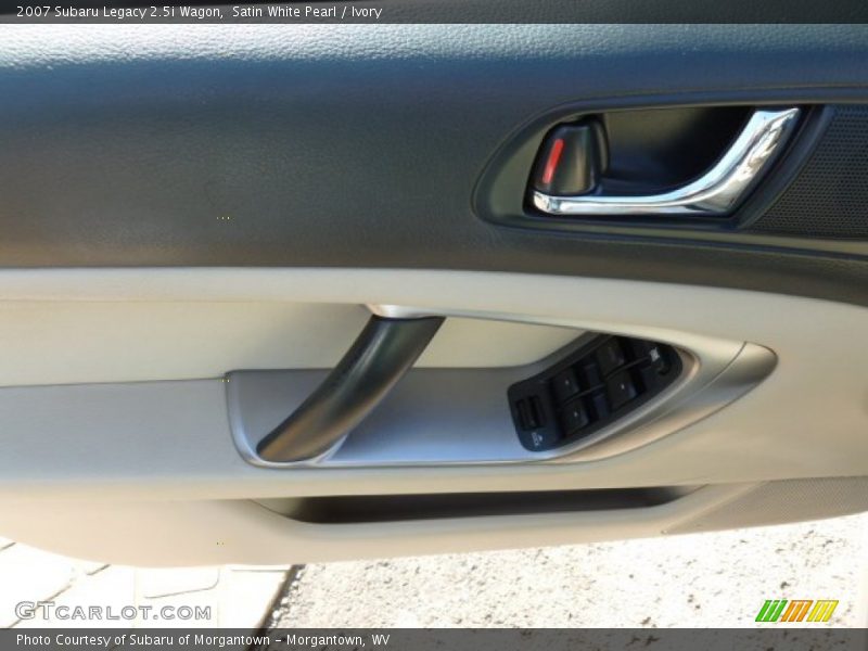 Satin White Pearl / Ivory 2007 Subaru Legacy 2.5i Wagon