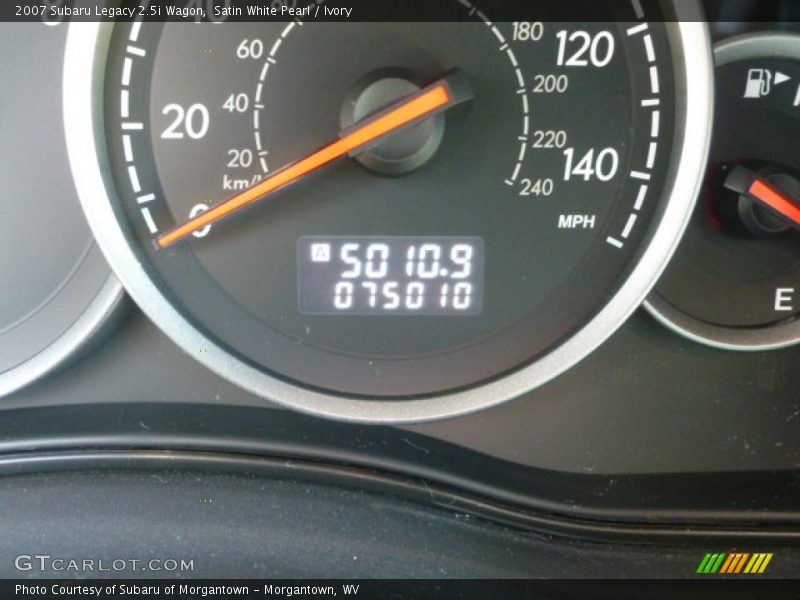 Satin White Pearl / Ivory 2007 Subaru Legacy 2.5i Wagon