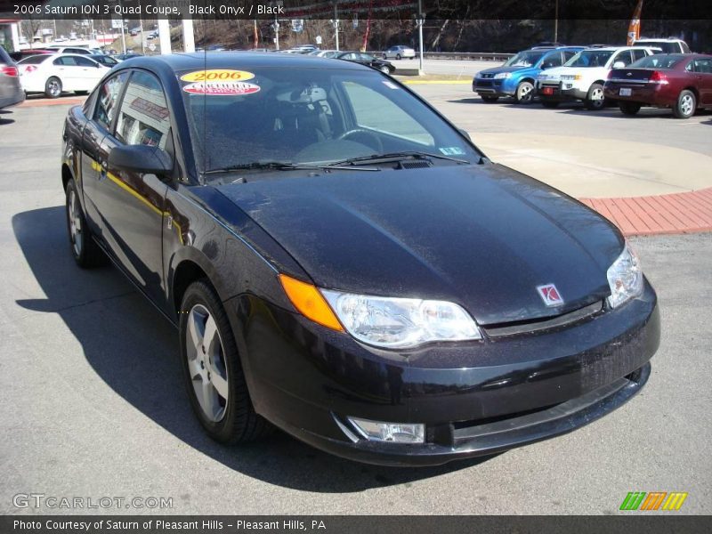 Black Onyx / Black 2006 Saturn ION 3 Quad Coupe