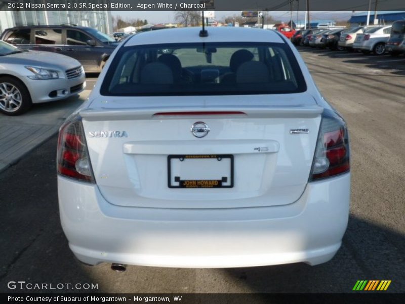 Aspen White / Charcoal 2012 Nissan Sentra 2.0 SR Special Edition
