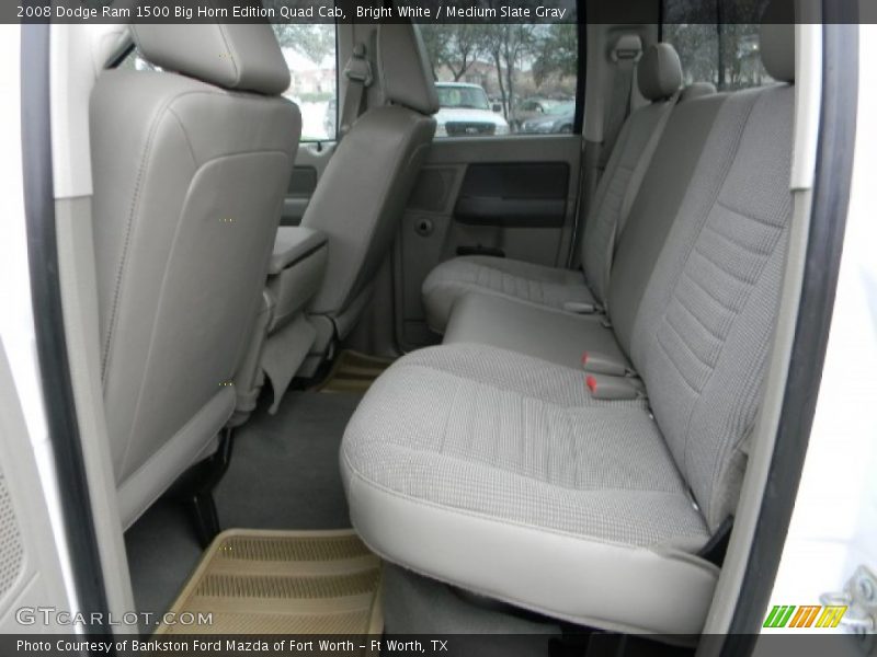 Bright White / Medium Slate Gray 2008 Dodge Ram 1500 Big Horn Edition Quad Cab