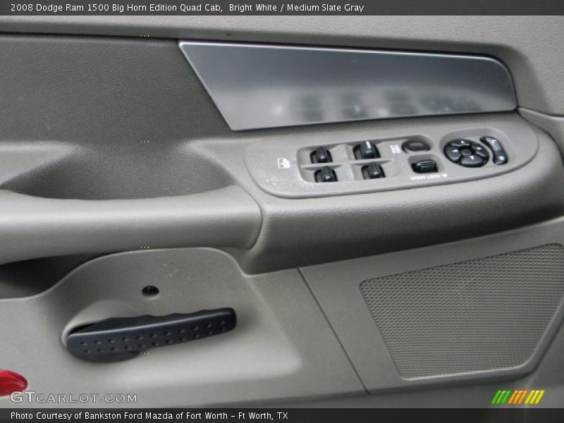 Bright White / Medium Slate Gray 2008 Dodge Ram 1500 Big Horn Edition Quad Cab