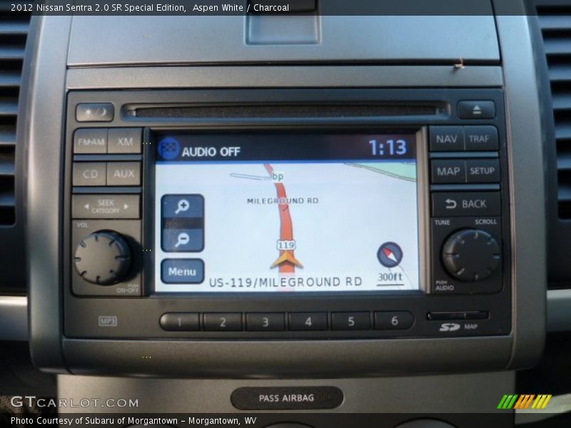 Aspen White / Charcoal 2012 Nissan Sentra 2.0 SR Special Edition