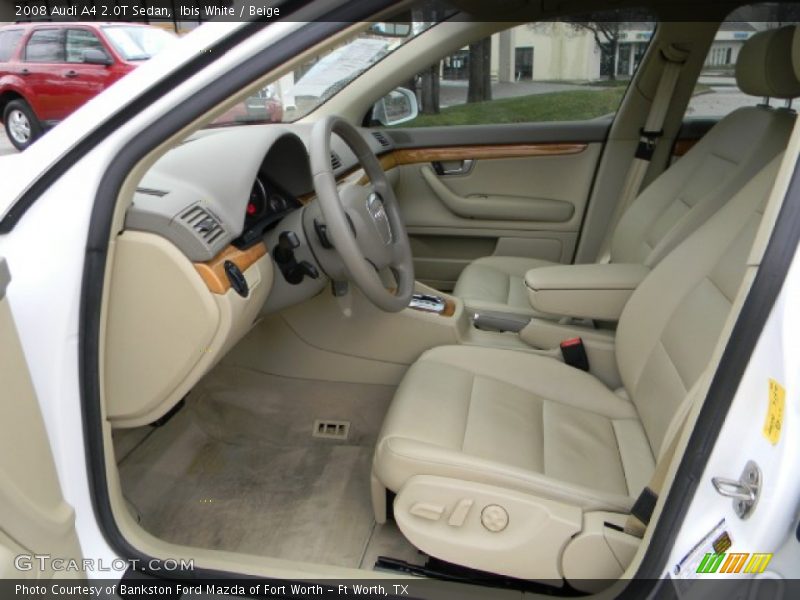 Ibis White / Beige 2008 Audi A4 2.0T Sedan