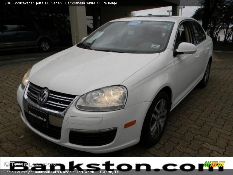 Campanella White / Pure Beige 2006 Volkswagen Jetta TDI Sedan