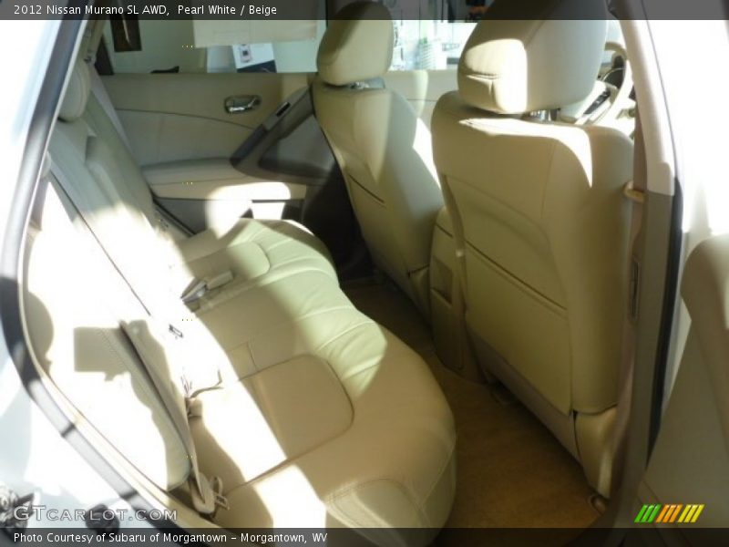 Pearl White / Beige 2012 Nissan Murano SL AWD