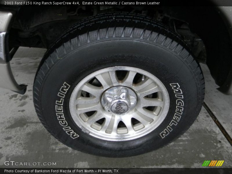 Estate Green Metallic / Castano Brown Leather 2003 Ford F150 King Ranch SuperCrew 4x4