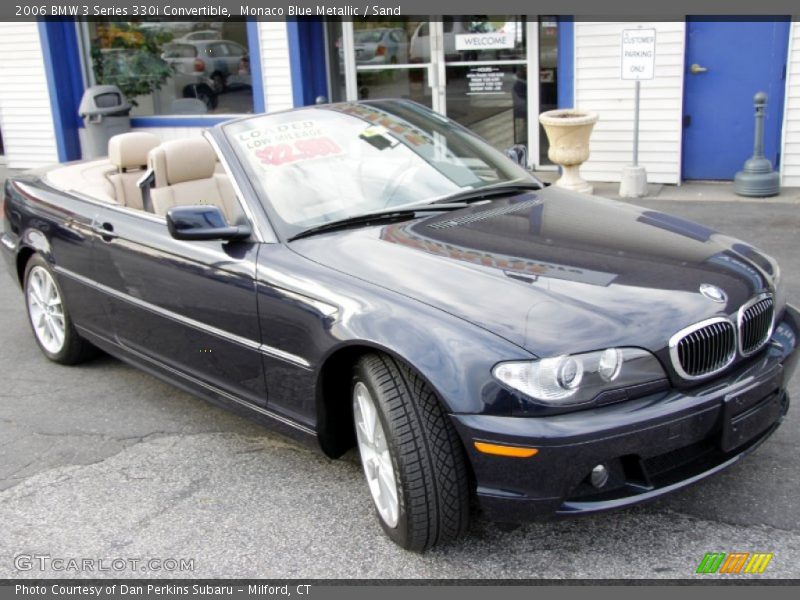 Monaco Blue Metallic / Sand 2006 BMW 3 Series 330i Convertible