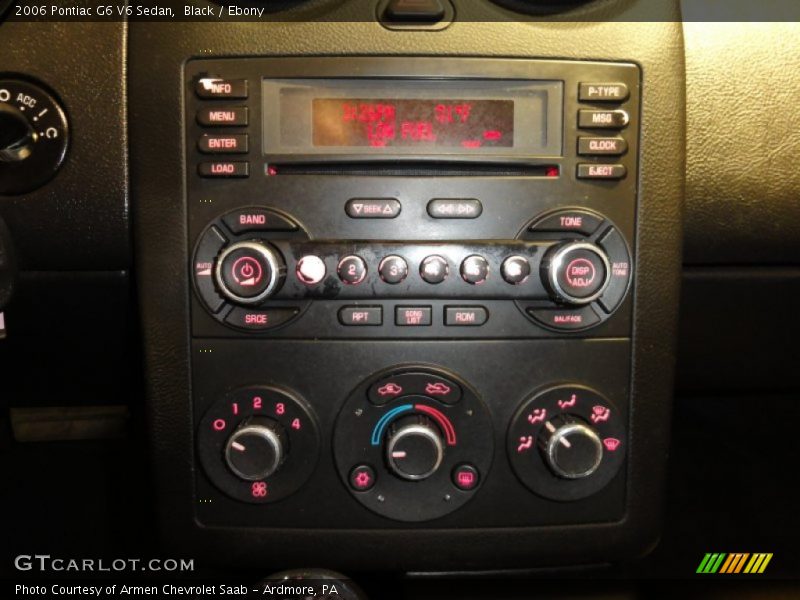 Black / Ebony 2006 Pontiac G6 V6 Sedan