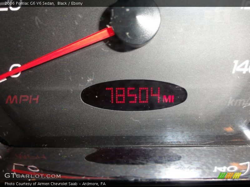 Black / Ebony 2006 Pontiac G6 V6 Sedan