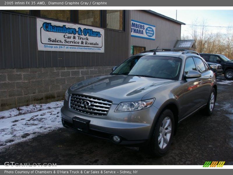 Diamond Graphite Gray / Graphite 2005 Infiniti FX 35 AWD