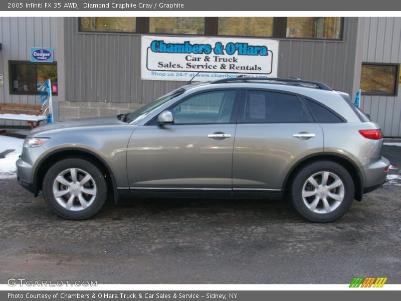 Diamond Graphite Gray / Graphite 2005 Infiniti FX 35 AWD