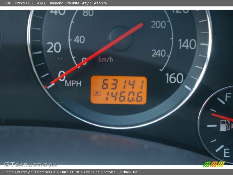 Diamond Graphite Gray / Graphite 2005 Infiniti FX 35 AWD