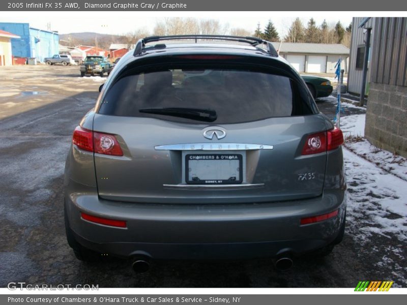 Diamond Graphite Gray / Graphite 2005 Infiniti FX 35 AWD