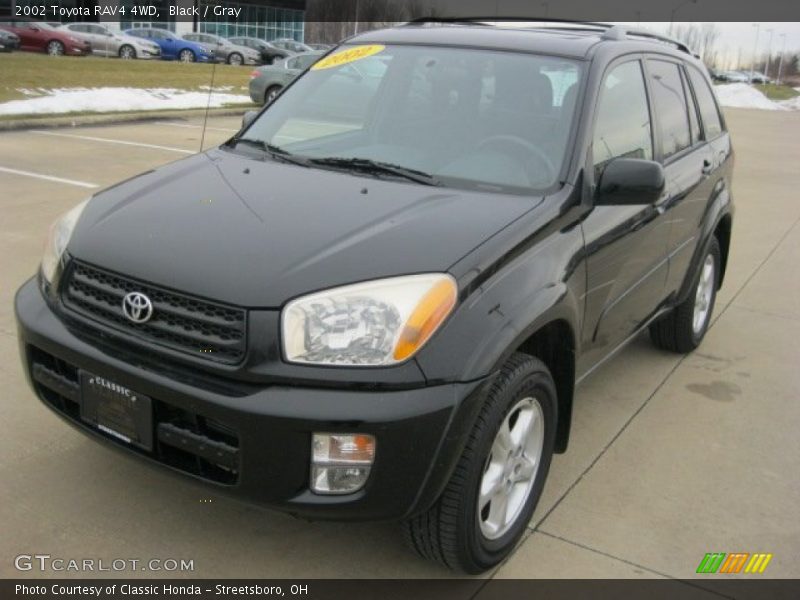 Black / Gray 2002 Toyota RAV4 4WD