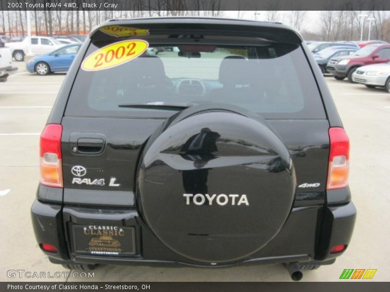 Black / Gray 2002 Toyota RAV4 4WD