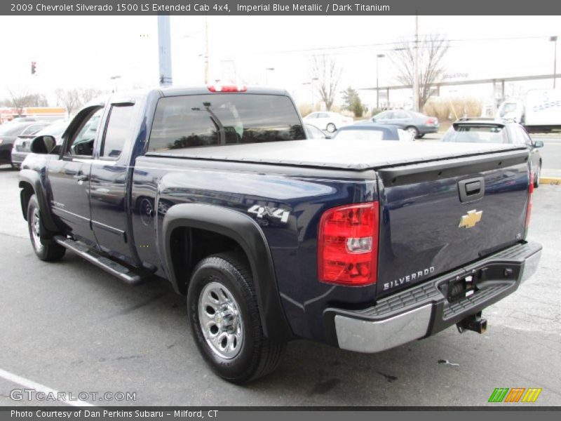 Imperial Blue Metallic / Dark Titanium 2009 Chevrolet Silverado 1500 LS Extended Cab 4x4