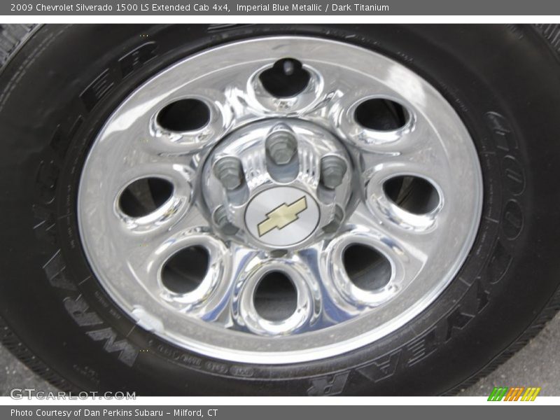 Imperial Blue Metallic / Dark Titanium 2009 Chevrolet Silverado 1500 LS Extended Cab 4x4