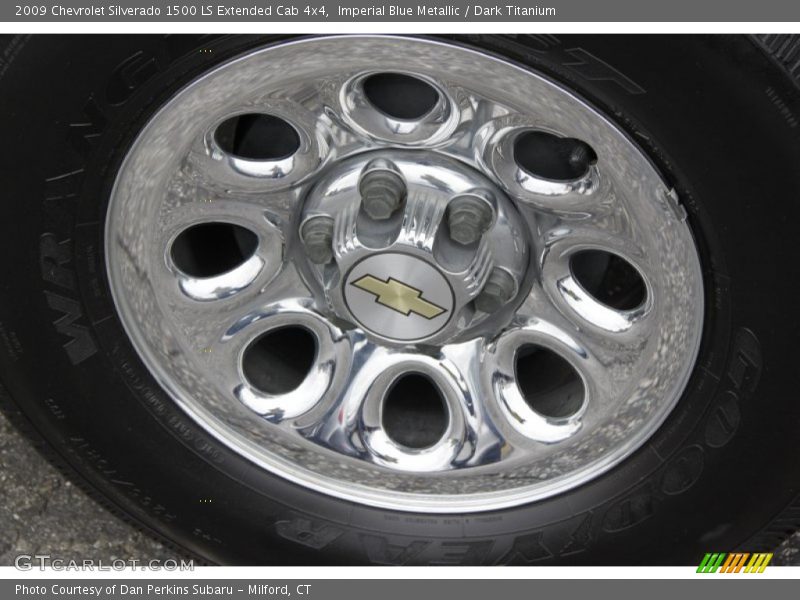 Imperial Blue Metallic / Dark Titanium 2009 Chevrolet Silverado 1500 LS Extended Cab 4x4